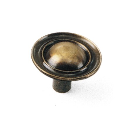 Laurey 1 1/4" Classic Traditions Ambassador Knob, Antique Brass 75705